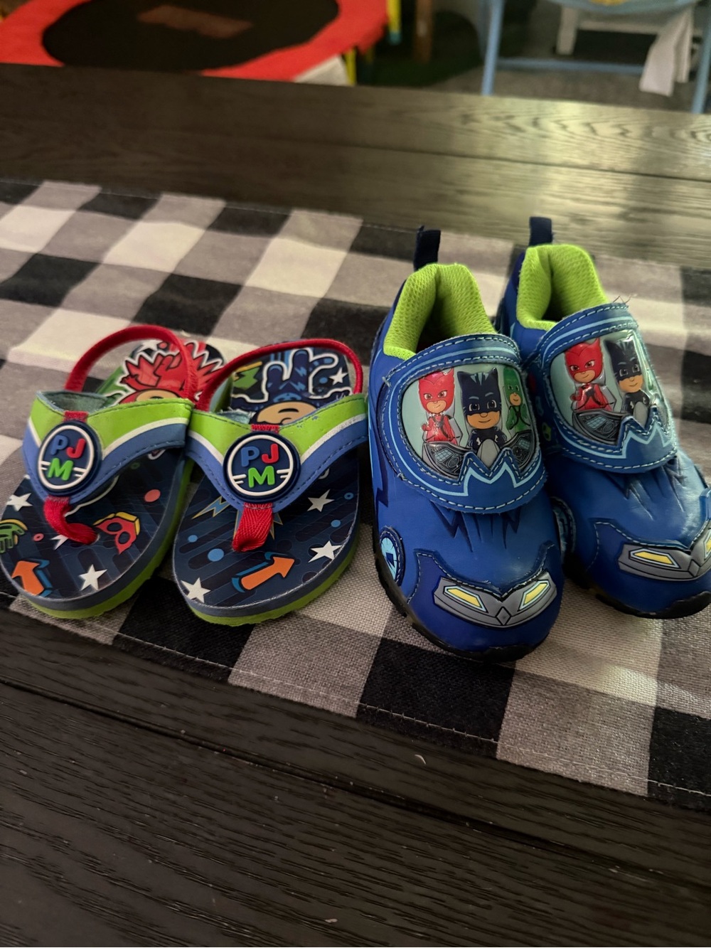 PJ Masks Kids Blue Character Slip-On Shoes & Sandals Set size 8